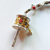 Tibetan silver prayer wheel（转经筒）