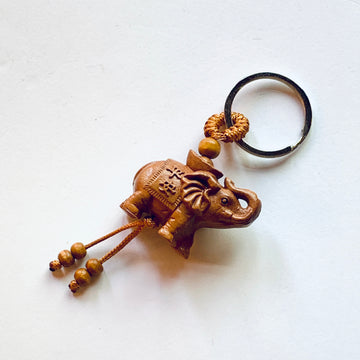 Peachwood elephant Keychain（吉祥平安象）