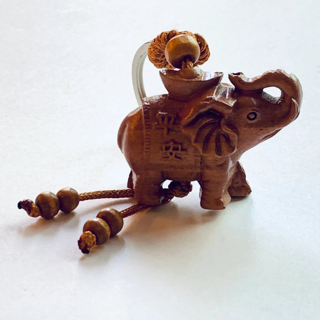 Peachwood elephant Keychain（吉祥平安象）