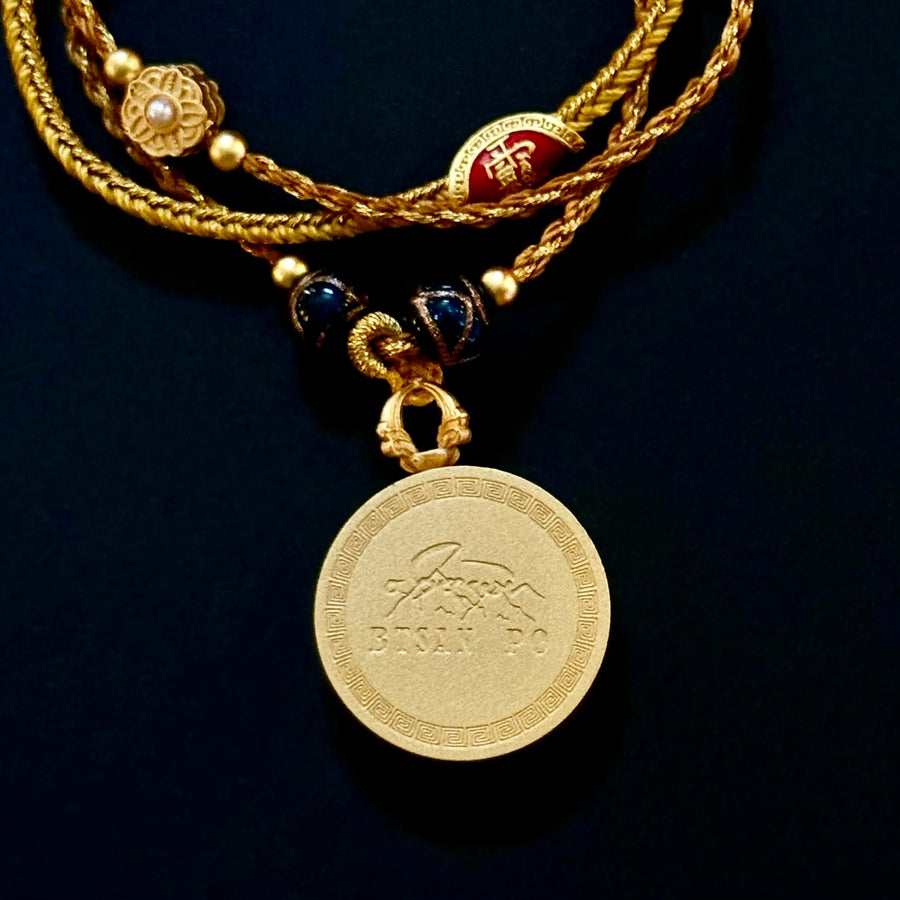 Jamhala-yellow's Dharma Eye Bracelet（黄财神法器法眼手串）