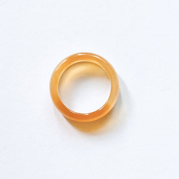 Canary Stone Thumb Ring