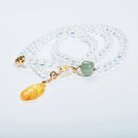 Three Circles  Clear Quartz Bracelet