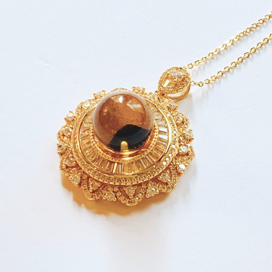 Blue Amber Pendant