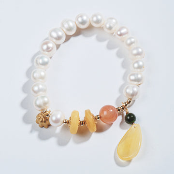 Pearl Amber Bracelet