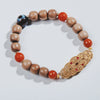 White Sandalwood Five Emperors Money Bracelet