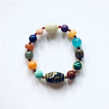 Dzi Bead Duobao Bracelet