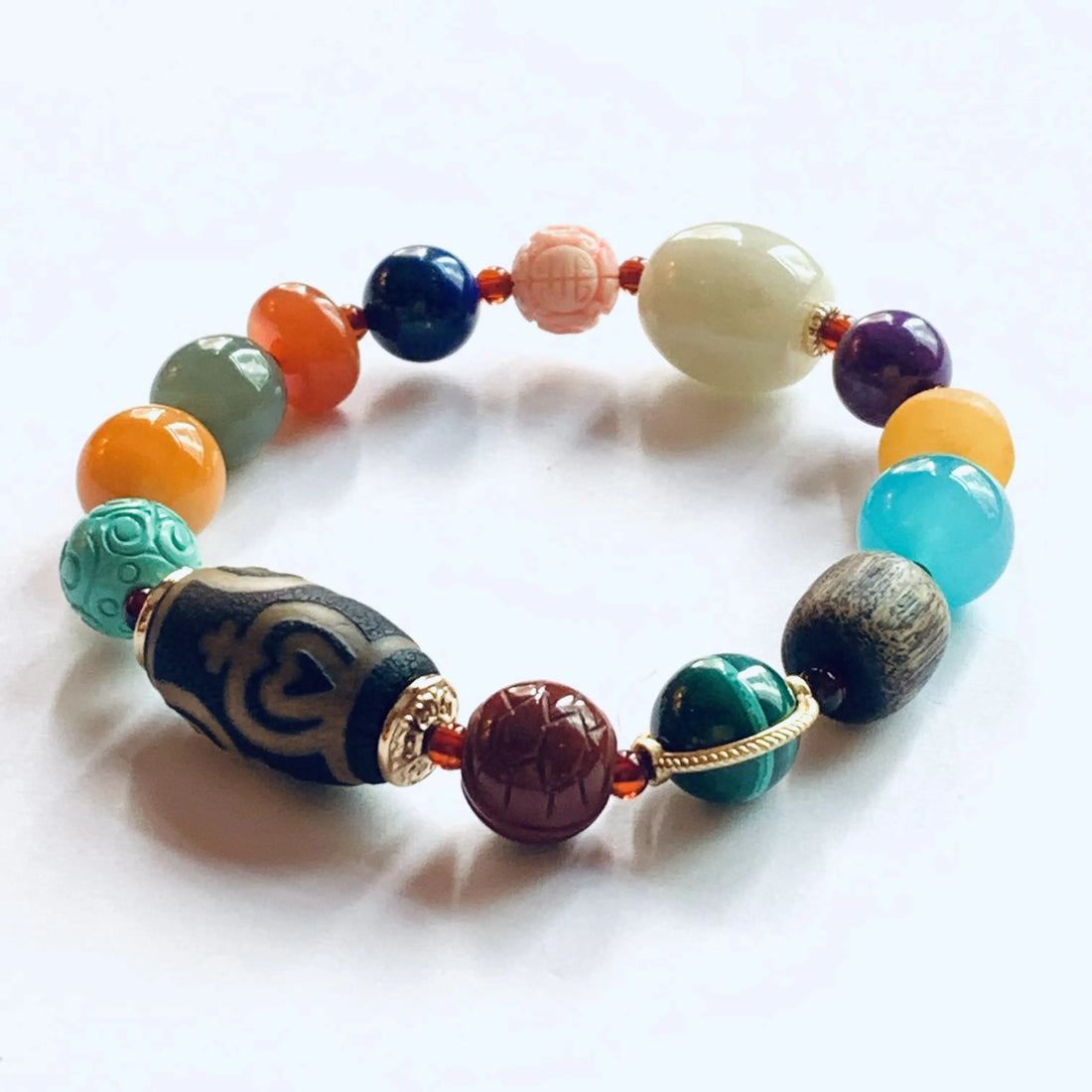 Dzi Bead Duobao Bracelet