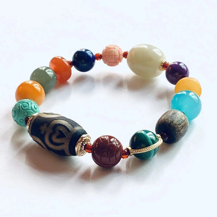 Dzi Bead Duobao Bracelet