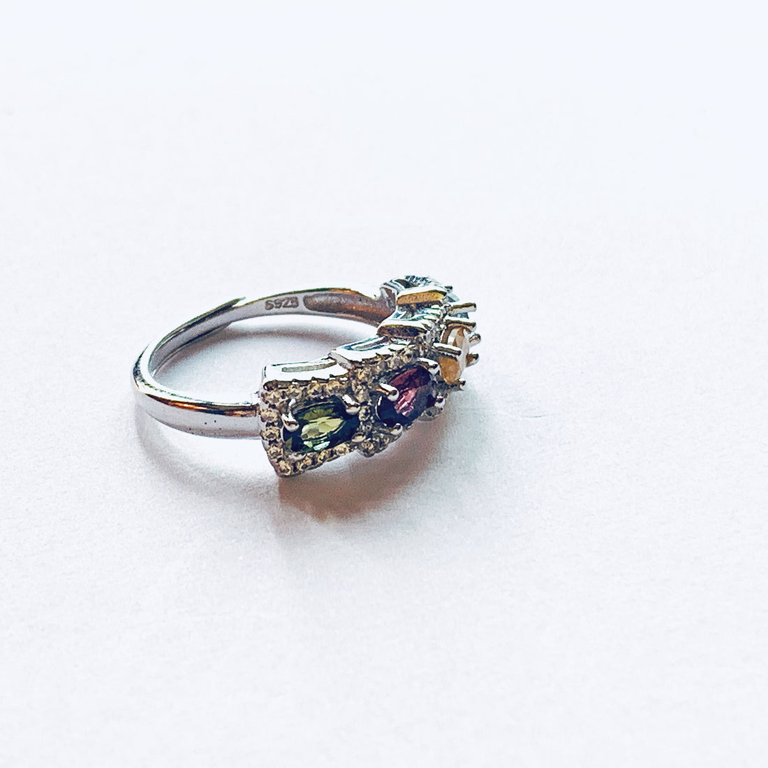 Tourmaline Row Ring