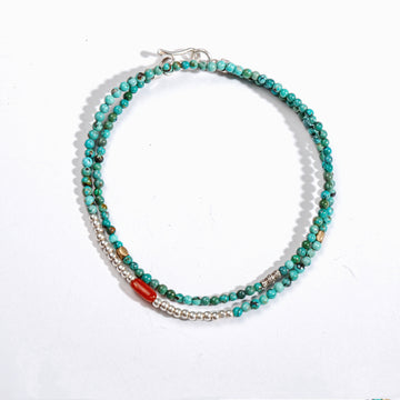 Turquoise Two-Circle Turquoise Bracelet