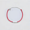 Five Silver Beads Red String