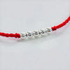 Five Silver Beads Red String