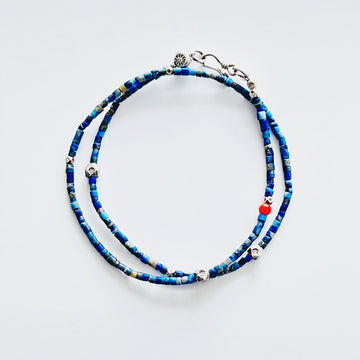 Lazurite Double Circle Bracelet