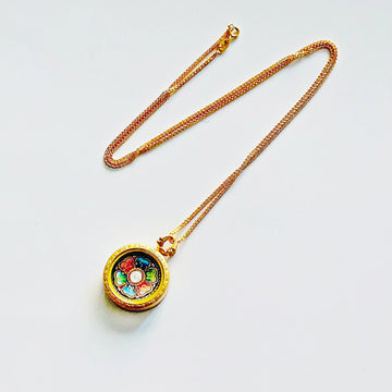 Six-character Mantra Thangka Necklace（六字箴言唐卡项链）