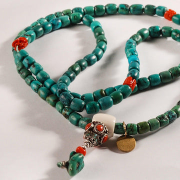 Turquoise Buddha Beads - BTSAN PO