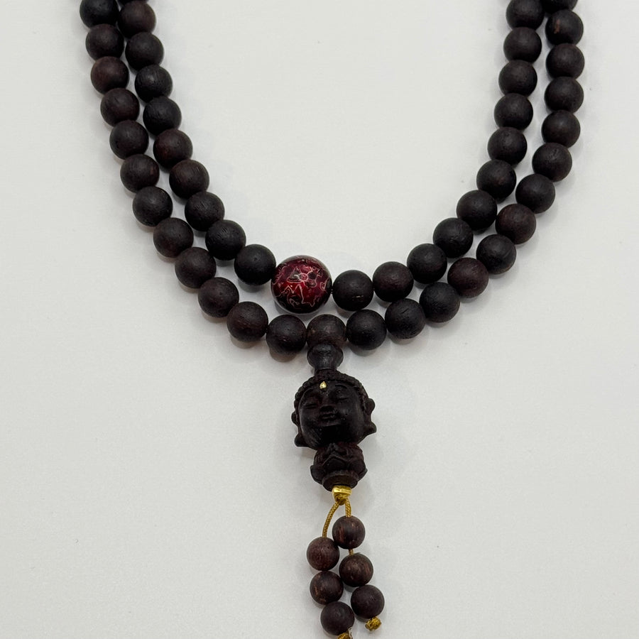 108 Rosewood prayer beads & Buddha Amitayus & Lacquer Bead （降真香108颗&阿弥陀佛&大漆珠）