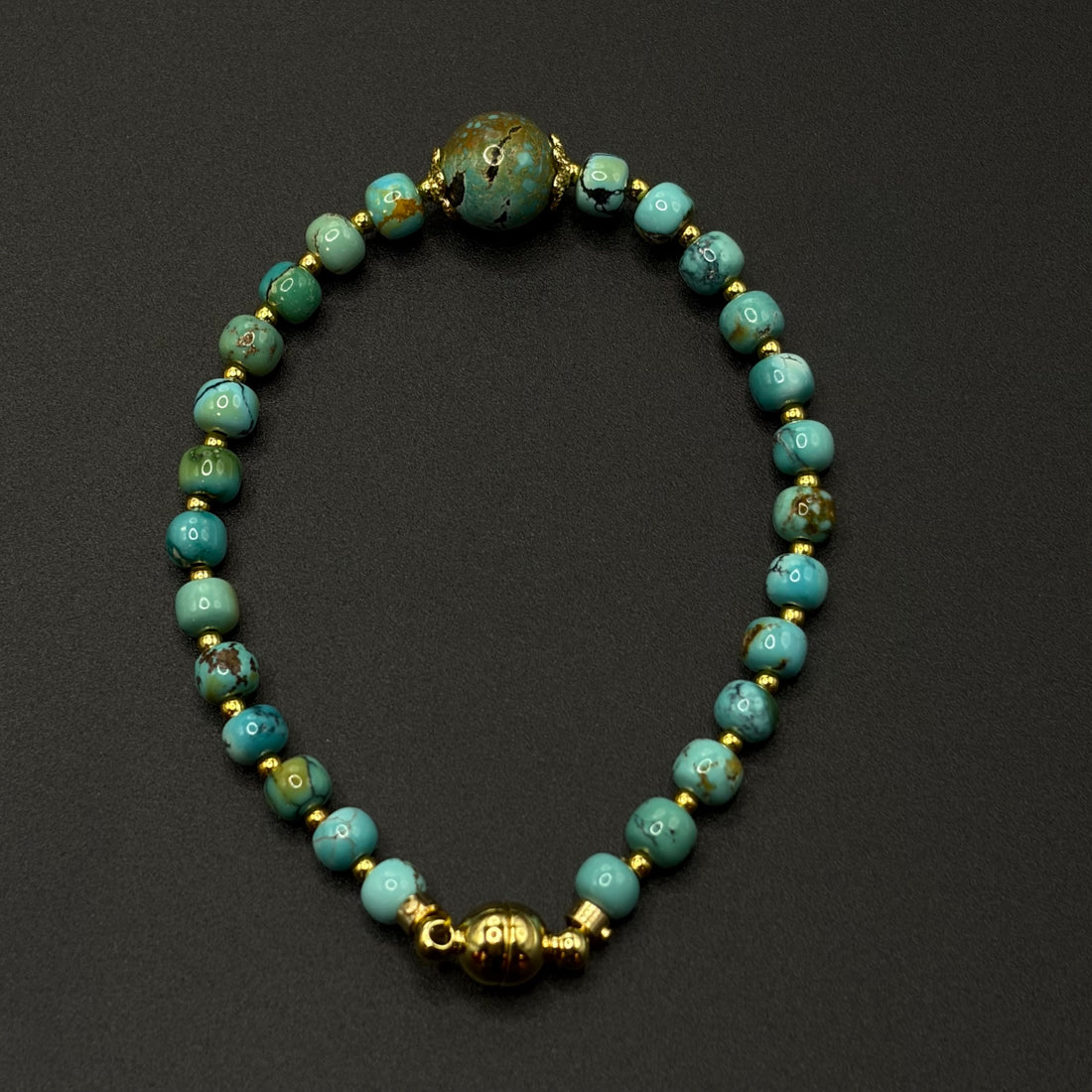 Turquoise Bracelet （原矿绿松石手）
