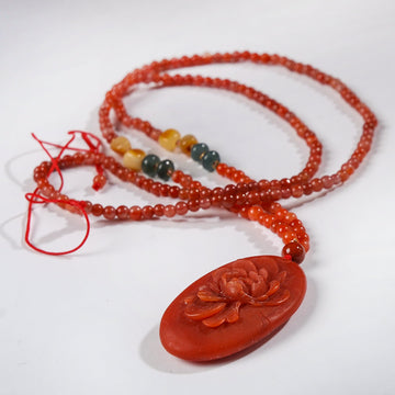 Saffron Flower Sweater Chain Necklace
