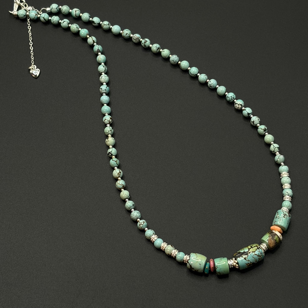 Turquoise Necklace（原矿绿松石项链）