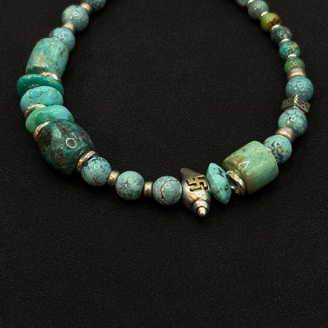 Turquoise Bracelet（原矿绿松石多宝手串）