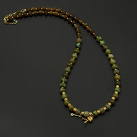 Turquoise & eaglewood Necklace （原矿绿松沉香项链）