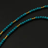 18K Turquoise Neckalce （暴力蓝原矿绿松石18K金项链）