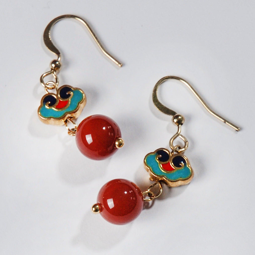 SouthRed Agate Wishful Eardrop