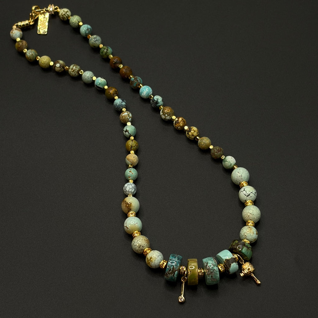 Turquoise Necklace（原矿绿松石项链）