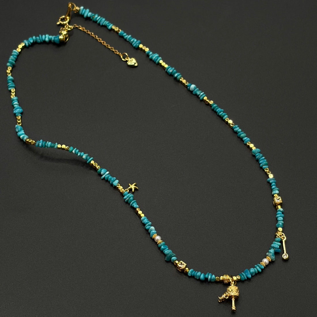 Turquoise Necklace （原矿绿松石随型项链）