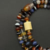 One-Line Medicine Dzi Bead 108 prayer beads(天然一线药师天珠108颗)