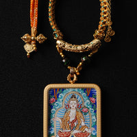 The ultimate Bodhisattva Tangka Buddha amulet(大势至菩萨唐卡佛牌)