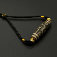 Nine-eye Dzi Bead Necklace （折线九眼天珠）