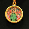 Bodhisattva Tara Green Thangka Necklace（绿度母唐卡项链）