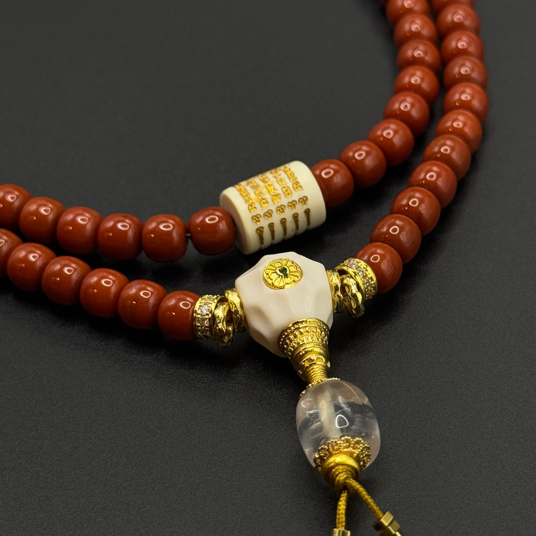 Southred Agate 108 prayer beads