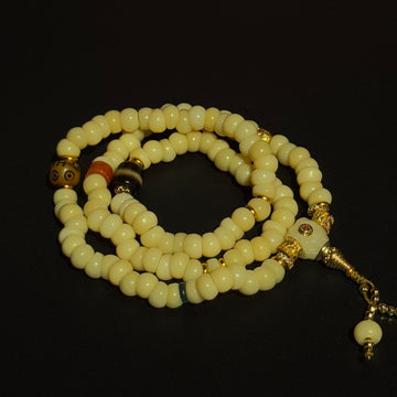 108 Da Chang Beads Bracelet – Handcrafted from Camel Bone