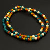 Multi-Gem Natural Turquoise & Amber Bracelet