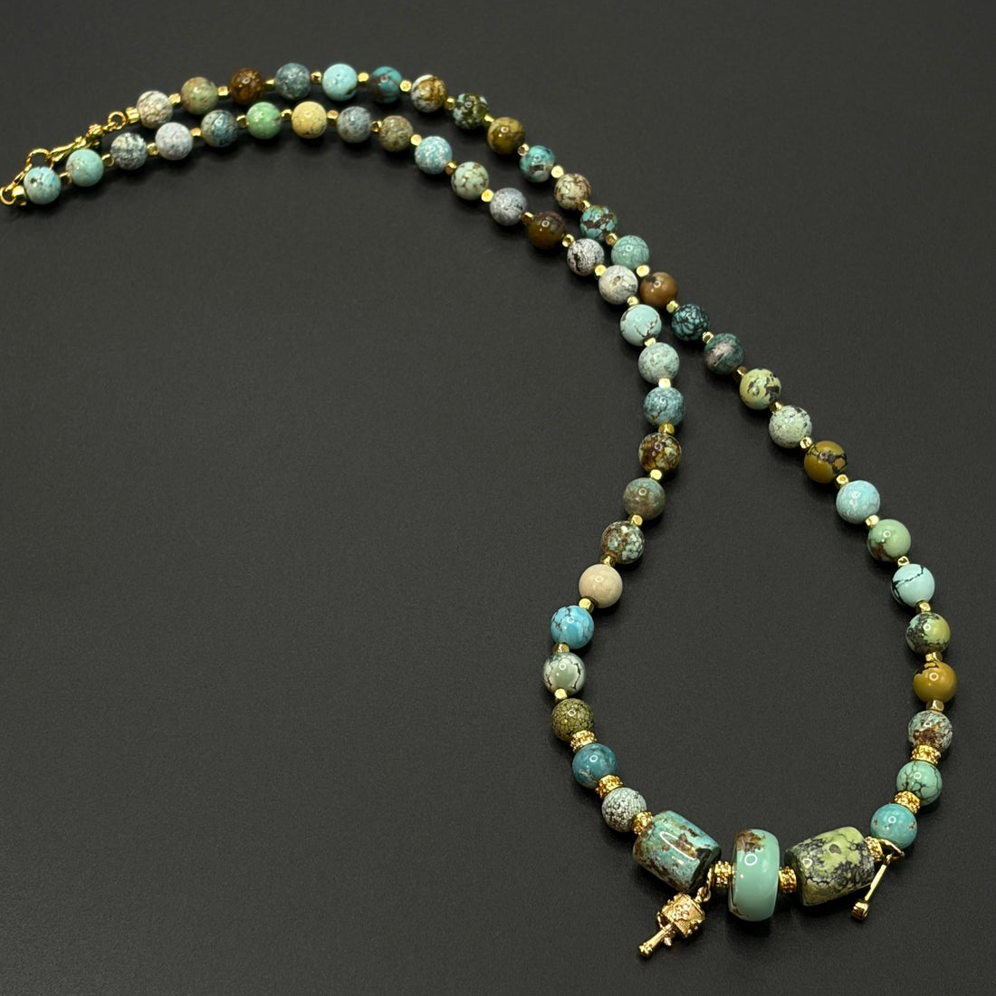 Turquoise Necklace（原矿绿松石项链）