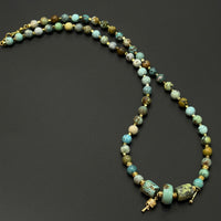 Turquoise Necklace（原矿绿松石项链）