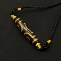 Three-Eye Dzi Bead Necklace（宝盖三眼）