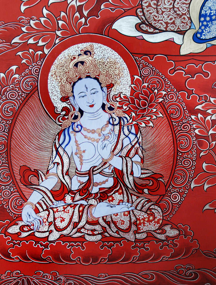 Ga Zangben Red Tang Amitayus Buddha