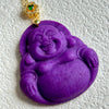Purple Mica Buddha Pendant