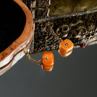 Old Amber Diamonds Eardrop
