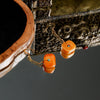 Old Amber Diamonds Eardrop