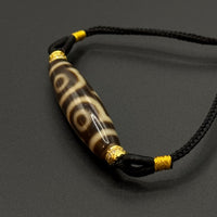 Three-Eye Dzi Bead Necklace（宝盖三眼）