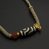 Two-eyed Dzi Bead Necklace(黑白如意二眼天珠项链）