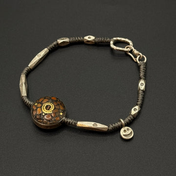 Silver Chain Mandala Bracelet
