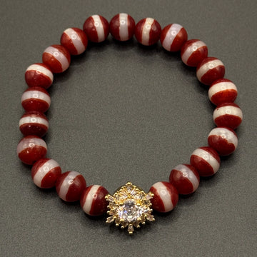 Dzi Bead Bracelet （一线药师巴西玛瑙天珠）