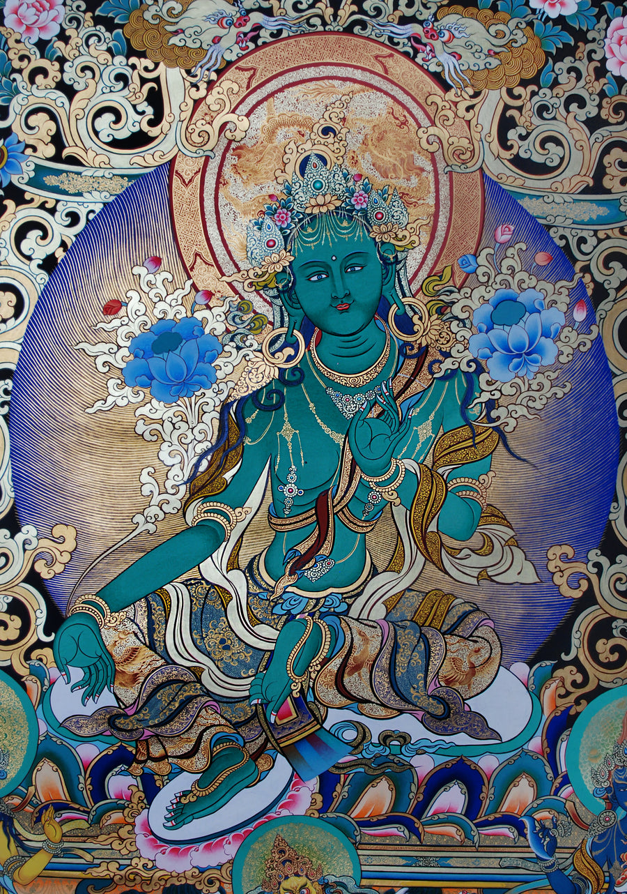 Sang Jiejia Bodhisattva Green Tara