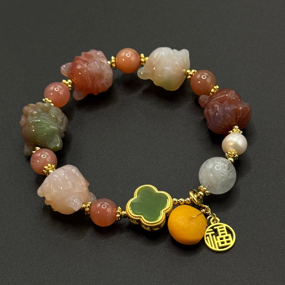 Yanyuan Agate nine-tail fox bracelet