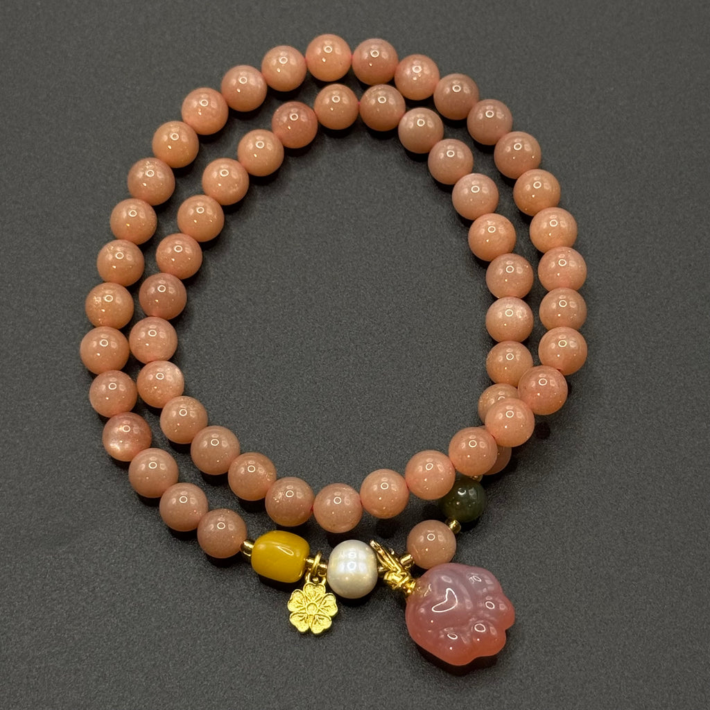 Double-ring Agate Bracelet